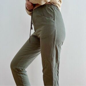 OAK + FORT SAGE GREEN LOUNGE PANTS - XS
